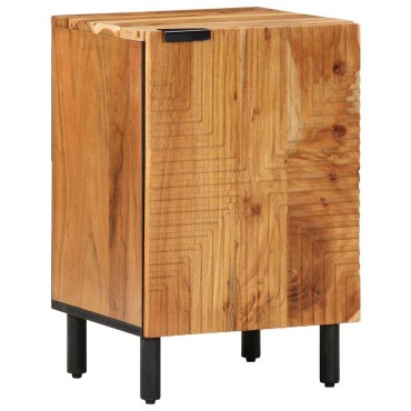 vidaXL Ντουλάπι Μπάνιου Καφέ 38x33x58cm Στερεό ξύλο μάνγκο 1 τεμ.