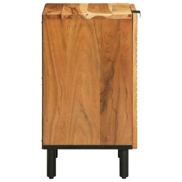 vidaXL Ντουλάπι Μπάνιου Καφέ 38x33x58cm Στερεό ξύλο μάνγκο 1 τεμ.