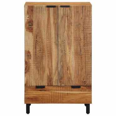 vidaXL Highboard με συρτάρι Καφέ 60 χ 33 χ Στερεό ξύλο μάνγκο 60x33x100cm