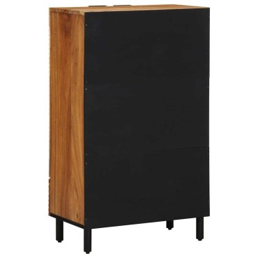 vidaXL Highboard με συρτάρι Καφέ 60 χ 33 χ Στερεό ξύλο μάνγκο 60x33x100cm