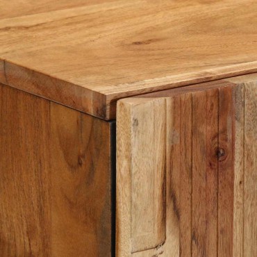 vidaXL Highboard με συρτάρι Καφέ 60 χ 33 χ Στερεό ξύλο μάνγκο 60x33x100cm