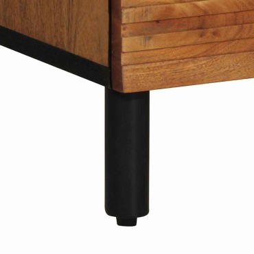 vidaXL Highboard με συρτάρι Καφέ 60 χ 33 χ Στερεό ξύλο μάνγκο 60x33x100cm