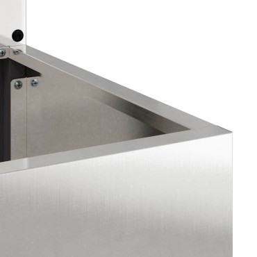 vidaXL Οθόνη Ιδιωτικότητας Κήπου Floral Ασημί 50 x 32 x 150 εκ