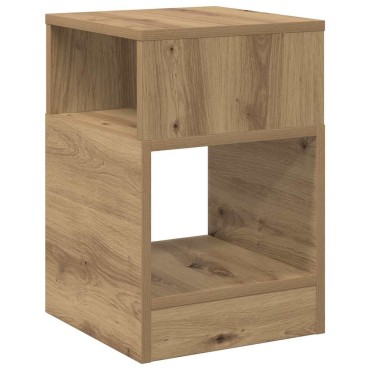 vidaXL End Table Artisan Oak 30,5x30x45cm Επεξεργασμένο Ξύλο