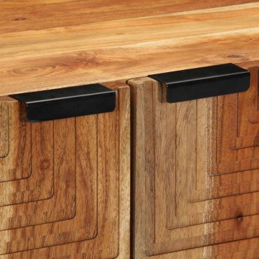 vidaXL Πλαϊνό γραφείο Καφέ 60x33,5x75cm Στερεό ξύλο μάνγκο
