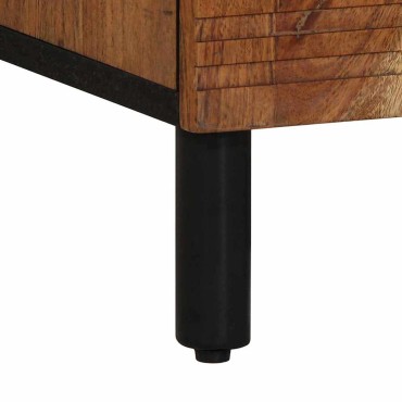 vidaXL Πλαϊνό γραφείο Καφέ 60x33,5x75cm Στερεό ξύλο μάνγκο