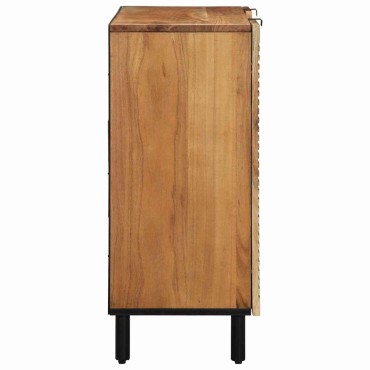vidaXL Πλαϊνό γραφείο Καφέ 90x33,5x75cm Στερεό ξύλο μάνγκο