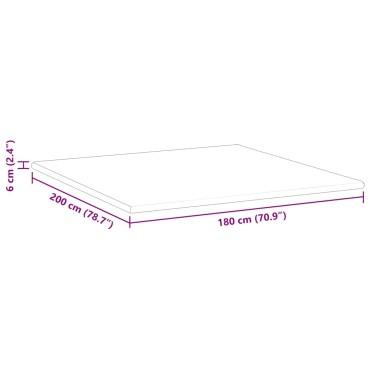 vidaXL Στρώμα επικάλυψης Λευκό 180 x 200 cm Υφασμα Jacquard