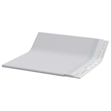 vidaXL Στρώμα επικάλυψης Λευκό 180 x 200 cm Υφασμα Jacquard