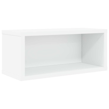 vidaXL Ράφι Αποθήκευσης CDs 2 τμχ. Λευκό 40 x 17 x 17 εκ.