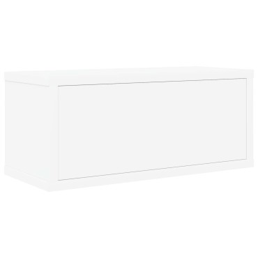 vidaXL Ράφι Αποθήκευσης CDs 2 τμχ. Λευκό 40 x 17 x 17 εκ.