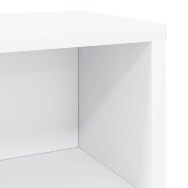 vidaXL Ράφι Αποθήκευσης CDs 2 τμχ. Λευκό 40 x 17 x 17 εκ.
