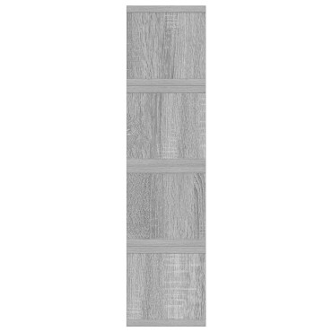 vidaXL Ράφι Αποθήκευσης CDs 4 τμχ. Γκρι Sonoma 40 x 17 x 17 εκ.