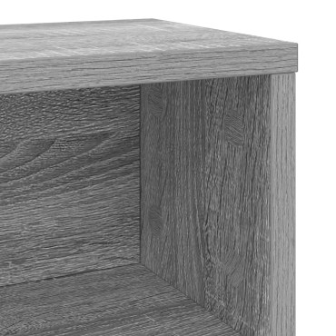vidaXL Ράφι Αποθήκευσης CDs 4 τμχ. Γκρι Sonoma 40 x 17 x 17 εκ.