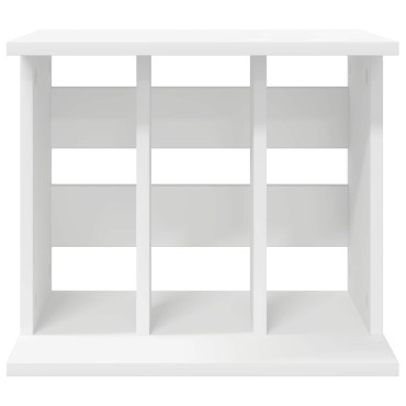 vidaXL Αποθήκευση Βινυλίου Λευκό 42x33x36cm Επεξεργασμένο Ξύλο