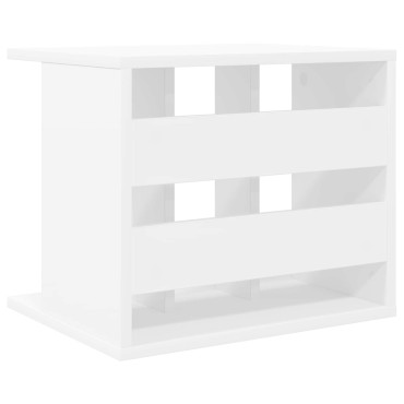 vidaXL Αποθήκευση Βινυλίου Λευκό 42x33x36cm Επεξεργασμένο Ξύλο