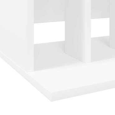vidaXL Αποθήκευση Βινυλίου Λευκό 42x33x36cm Επεξεργασμένο Ξύλο
