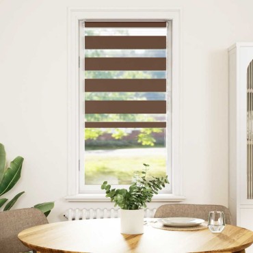 vidaXL Στόρι Ζέβρας Καφέ 60x100 εκ. Πλάτος Υφάσματος 55,9 εκ. Πολυεστέρας