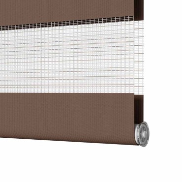 vidaXL Στόρι Ζέβρας Καφέ 60x100 εκ. Πλάτος Υφάσματος 55,9 εκ. Πολυεστέρας