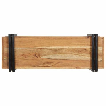vidaXL Ράφι τοίχου 90x33x45cm μασίφ ξύλο ακακίας