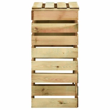 vidaXL Σχάρωμα Κήπου 2 pcs Πράσινο 110 x 58 x 113 εκ Μασίφ Ξύλο Πεύκου