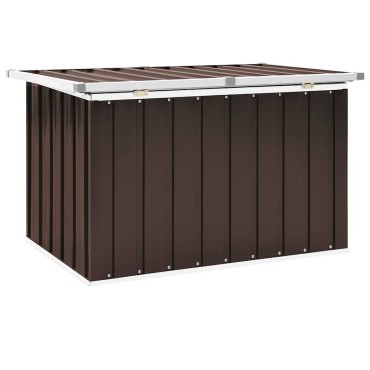 vidaXL Κουτί Αποθήκευσης Κήπου Καφέ 109x67x65cm 1 τεμ.