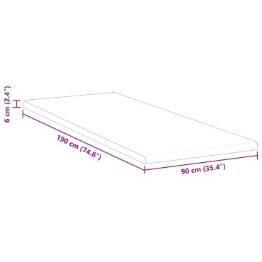 vidaXL Στρώμα επικάλυψης Λευκό 90 x 190 cm Υφασμα Jacquard