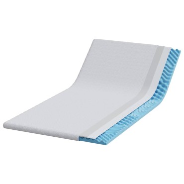 vidaXL Στρώμα επικάλυψης Λευκό 90 x 190 cm Υφασμα Jacquard