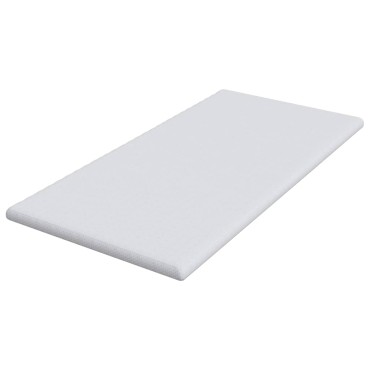 vidaXL Στρώμα επικάλυψης Λευκό 90 x 190 cm Υφασμα Jacquard