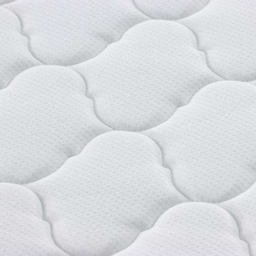 vidaXL Κουβέρτα Καρύδας Λευκό 70 x 200 cm Ζακάρ ύφασμα