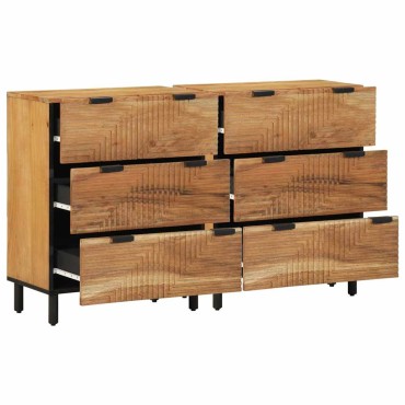 vidaXL Σετ Μπουφέδων 2 τεμ. 120x33x75cm Στερεό Ξύλο Ακακίας