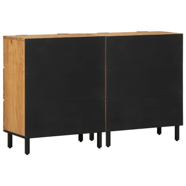 vidaXL Σετ Μπουφέδων 2 τεμ. 120x33x75cm Στερεό Ξύλο Ακακίας