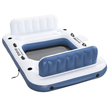 Bestway Πλωτό Νησί Hydro-Force 2 τμχ. 269 x 182 x 67 εκ Λευκό και Μπλε