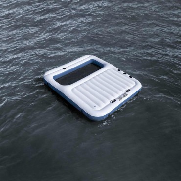 Bestway Πλωτό Νησί Hydro-Force 2 τμχ. 269 x 182 x 67 εκ Λευκό και Μπλε