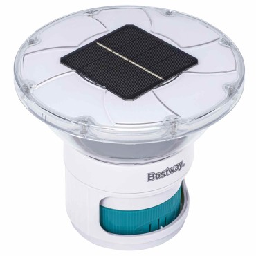 Bestway Επιπλέοντος Ηλιακού Φωτισμού Λευκό Ø 7,6 εκ PC και ABS