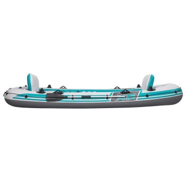 Bestway Φουσκωτή βάρκα Γκρι και Λευκό 3,64 x 1,66 μ PVC
