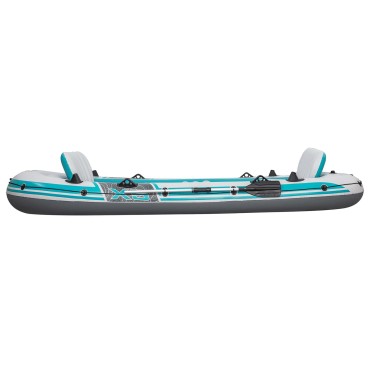 Bestway Φουσκωτή βάρκα Γκρι και Λευκό 3,64 x 1,66 μ PVC