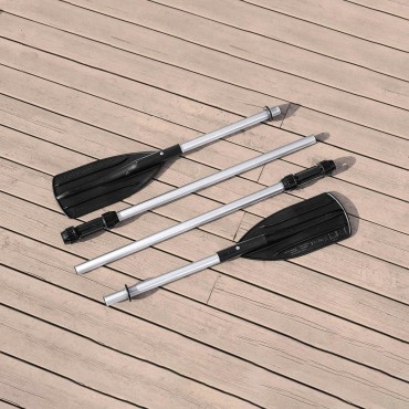 Bestway Φουσκωτή βάρκα Γκρι και Λευκό 3,64 x 1,66 μ PVC