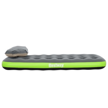 Bestway Αερομάτριτσα 1 ατόμων 188 x 99 x 22 cm Γκρι και Πράσινο
