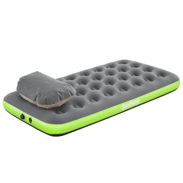 Bestway Αερομάτριτσα 1 ατόμων 188 x 99 x 22 cm Γκρι και Πράσινο