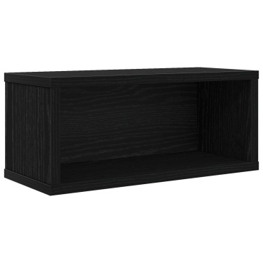 vidaXL Ράφι Αποθήκευσης CDs Μαύρη Δρυς 40 x 17 x 17 εκ.