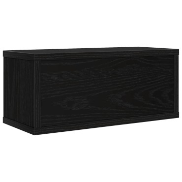 vidaXL Ράφι Αποθήκευσης CDs Μαύρη Δρυς 40 x 17 x 17 εκ.