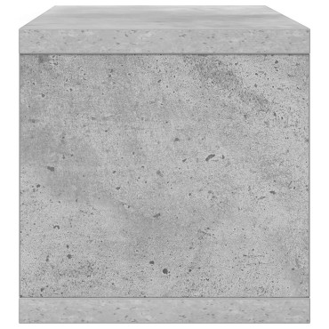 vidaXL Ράφι Αποθήκευσης CDs Γκρι Σκυροδέματος 40 x 17 x 17 εκ.