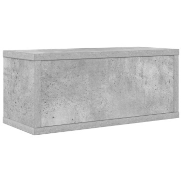 vidaXL Ράφι Αποθήκευσης CDs Γκρι Σκυροδέματος 40 x 17 x 17 εκ.