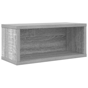 vidaXL Ράφι Αποθήκευσης CDs 2 τμχ. Γκρι Sonoma 40 x 17 x 17 εκ.