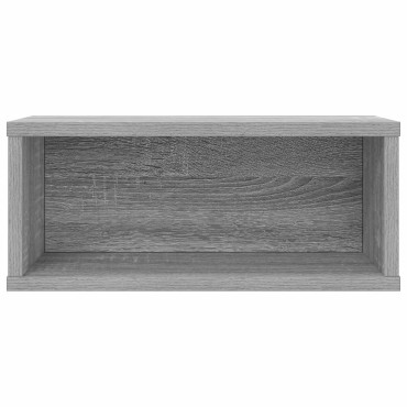 vidaXL Ράφι Αποθήκευσης CDs 2 τμχ. Γκρι Sonoma 40 x 17 x 17 εκ.