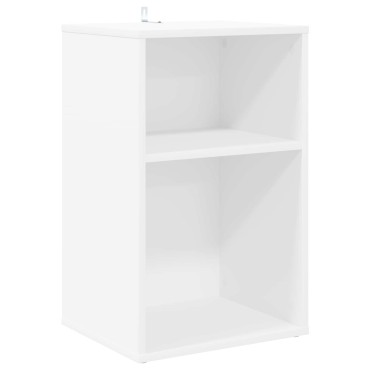 vidaXL Ντουλάπι δίσκων βινυλίου Λευκό 38x33x61 εκ 1 τεμ.