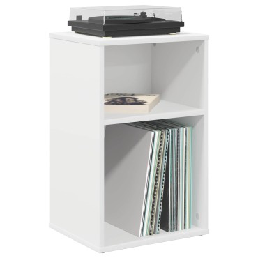 vidaXL Ντουλάπι δίσκων βινυλίου Λευκό 38x33x61 εκ 1 τεμ.
