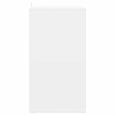 vidaXL Ντουλάπι δίσκων βινυλίου Λευκό 38x33x61 εκ 1 τεμ.