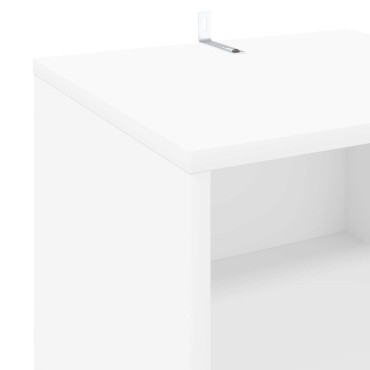 vidaXL Ντουλάπι δίσκων βινυλίου Λευκό 38x33x61 εκ 1 τεμ.